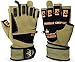 Crown Gear Weightlifting Gloves for Crossfit Workout Training - Fitness Gym Bodybuilding Gloves for Men or Women - Best for Heavy Weight Lifting Exercise Integrated Full Wrist Support Wraps (M)
