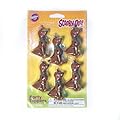 Scooby-Doo Cupcake Birthday Party Kit for 6 - Cake Topper Figures & Baking Cups, 2 Piping Bags, 2 6-Cup Baking Tins, 1 Steel Pastry Piping Tip, 6 Packs Stickers & Trading Card Packs