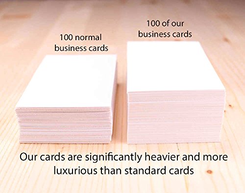 Buttonsmith Custom Business Cards - Double-sided, 110 lb Smooth Touch