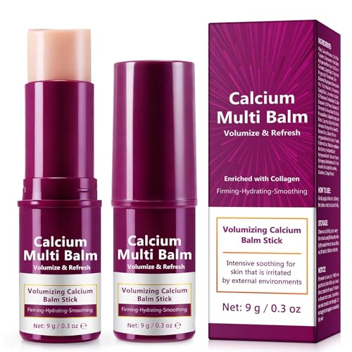 Calcium Volume Multi Balm Stick - Enriched with Collagen | Gives the Skin Volume and Freshness | Voluming & Firming Multi-Purpose Moisturising Balm | Skincare Moisturising Care (2 Pieces)