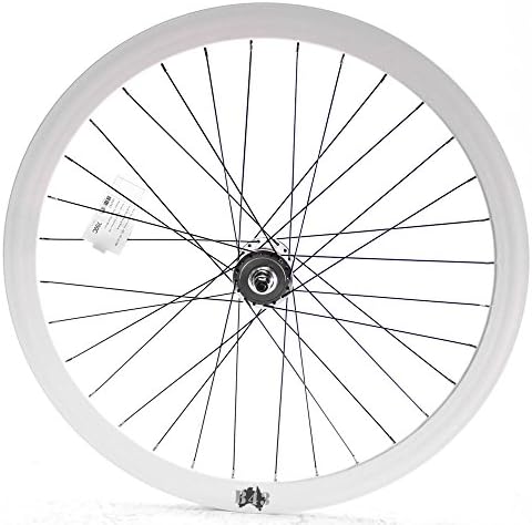 VELOCITY DEEP V B43 Track Bike 700c Front Wheel Glow White 32h NEW
