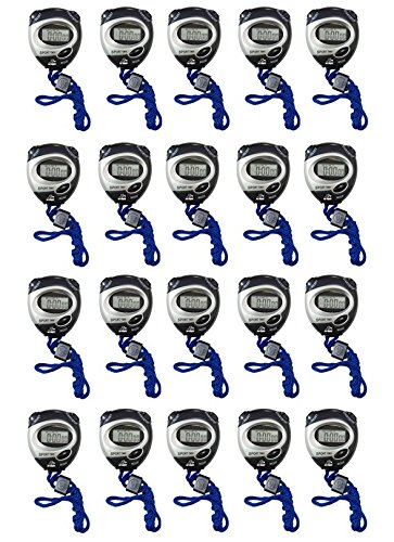Bulk Stopwatches, Package of 20, Digital