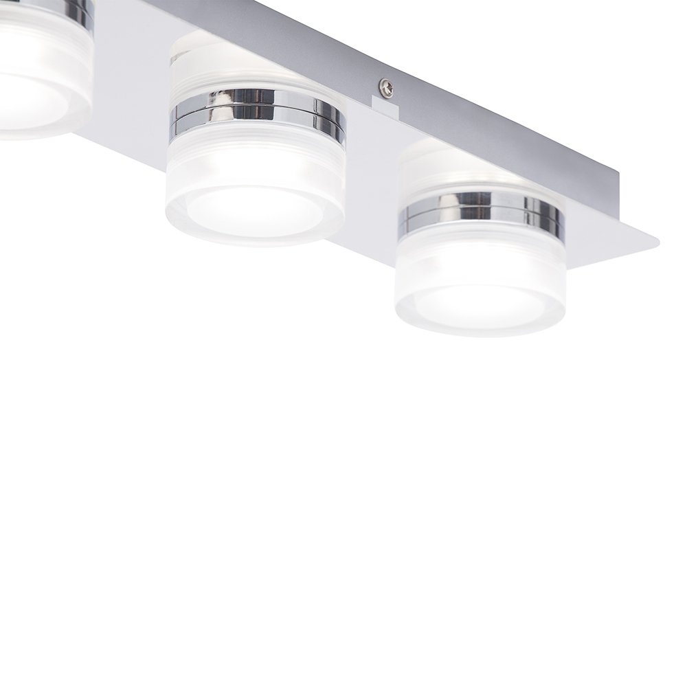 4 Light Spotlight Bar Litecraft Bolton LED Bathroom Flush Ceiling Light