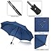 Padwa Lifestyle Automatic Umbrella Travel Umbrella Auto Open / Close Strong Waterproof and 55MPH Windproof for Men Women Kids (Dark Blue)…