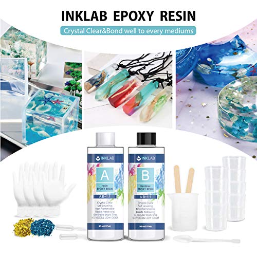 Epoxy Resin Crystal Clear Casting Kit 16 Oz Coating Resin Starter Kit