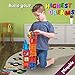 Mega Magnetic Building Blocks Set: Teach a Child Physics and Science with a 100 + 14 Pieces Thinking Game. 100-Piece Block Magnets Kit w/ Accessories. Colored Construction Magnet Tiles w/ Many Shapes