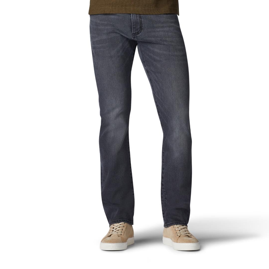 Lee Men's Extreme Motion Slim Straight Jean, Lead Gray, 30W x 34L Image Lee Men's Extreme Motion Slim Straight Jean, Lead Gray, 30W x 34L Image