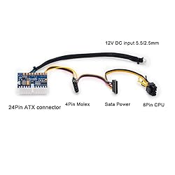 RGEEK 24pin DC ATX PSU 12V DC Input 250W Peak