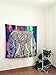 YAMUDA Square Elephant Tapestry Wall Hanging Decor Indian Home Hippie Bohemian Tapestry - 57x57 inches