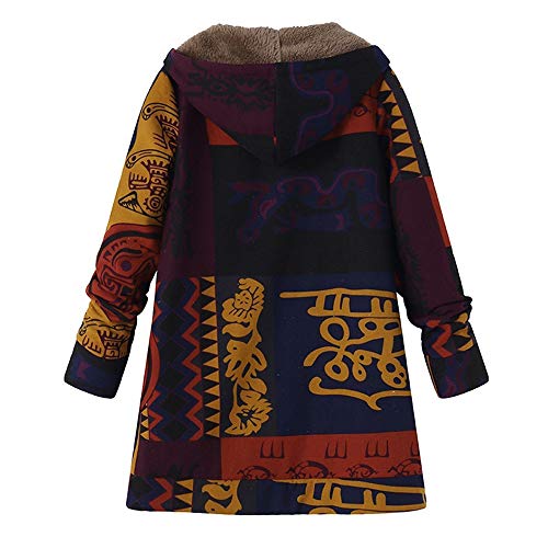 Plus Size Down Jackets Women Duseedik Hooded Long Sleeve Overcoat Cotton Linen Fluffy Fur Outwear