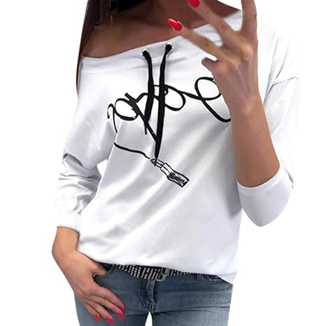 iHENGH Damen Frühling Sommer Top Bluse Bequem Lässig Mode Frauen Blusen beiläufiges Drucken Lange Hülsenpulli Blusen Hemd Swe