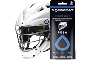 Lacrosse Helmet Sweat Liner - No Sweat - Patented Perspiration Absorbing and Wicking Technology - Adult & Youth