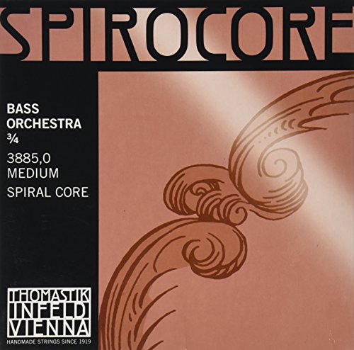 Thomastik-Infeld 3885 Spirocore, Double Bass Strings, Complete Set, 3/4 Size, Orchestral Tuning