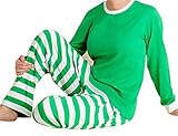 Faithtur Christmas Pajamas Unisex Adult Kid Family Xmas Pjs Set Stripe Pyjamas