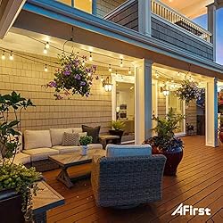 Afirst Outdoor Edison String Lights 48FT - Patio