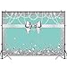 Funnytree 7x5ft Breakfast Bowknot Co Blue Backdrop Turquoise Bow Diamonds Sweet 16 Princess Girl Birthday Photography Background Bridal Shower Wedding Party Cake Table Decoration Photo Booth Banner