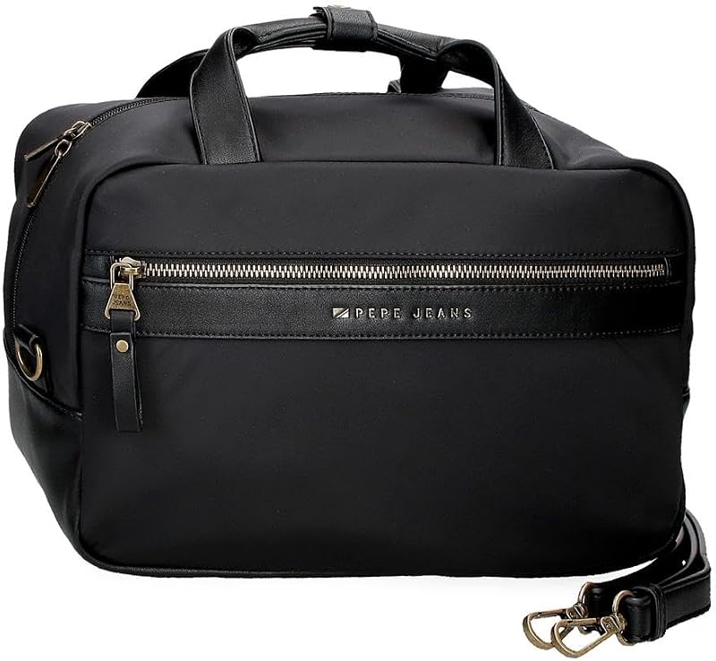Morgan Trousse de Toilette Adaptable avec bandoulière Noire 31 x 21 x 15 cm Polyester et PU by Joumma Bags, Noir, Talla única, Trousse de Toilette Adaptable avec bandoulière