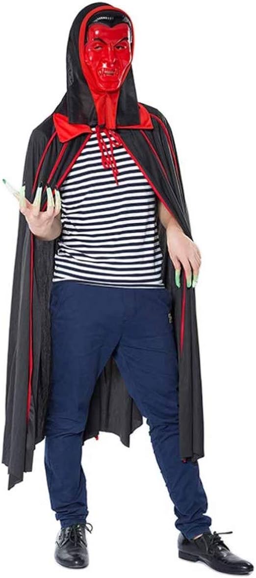 BESTOYARD Halloween Hooded Vampires Cape with Face Cover