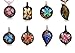 Bundle Monster Colorful Assorted Glass Murano Floral Pendant Necklace 8pc Set, 18