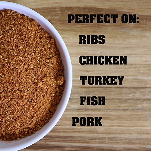 Kick Butt Hickory Rib Rub - Hot, smokey, and awesome on the grill! Use on ribs, chicken, fish or pork.