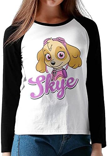 Paw Patrol Skye Women Dress Long Sleeve Baseball Tee