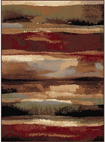 Alise Flora Red Area Rug (7'10 x 10'3)