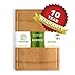 Natural Extra Large Bamboo Cutting Board with Drip Groove & Hand Grips, Healthy Organic Single Piece - Glue Free Chopping Board. XL 18X12 - Best Cutting Board for Kitchen. A Perfect Serving Tray.