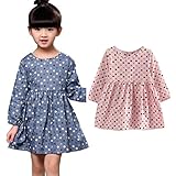 Womai Girls Dress, Cute Kids Long Sleeve Casual Princess Casual Dresses Girl