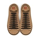 INMAKER No Tie Shoelaces for Kids and Adults, Elastic Shoelaces for Sneakers, Silicone Flat Tieless Running Shoe Laces