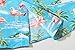 SSLR Big Boys Hawaiian Shirt Kids Flamingos Shirt Short Sleeve Luau Shirt (Medium, Blue)