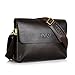 Men's Messenger Bag Classic Vintage Leather Shoulder Bags Crossbody Bags Business Briefcase Composite Leather Casual Bag (Brown)