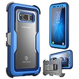 i-Blason Case for Galaxy S8 Active , [Magma] [Full body] [Heavy Duty Protection] Shock Reduction / Bumper Case with Built-in Screen Protector (Not Fit Galaxy S8/S8 Plus)(Blue)