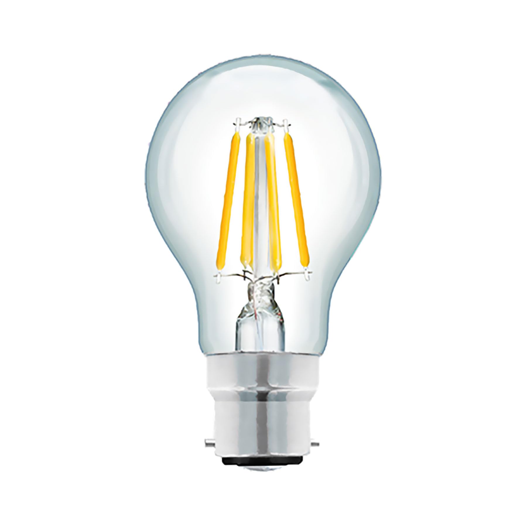 Status 11w = 100w = 1521 lumens Filament LED - A70 GLS - BC - Clear - Warm White - 1 pk Box - in White CDU