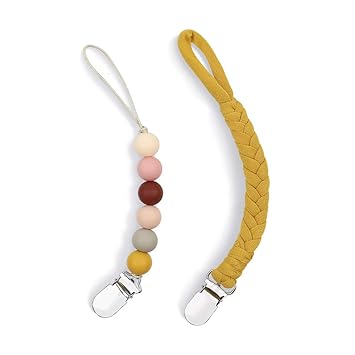 beaded pacifier holder