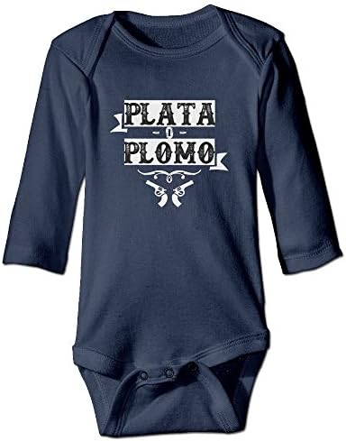 Lovely Baby Newborn Custom Plata O PlomoBaby Bodysuit Long Sleeve Bodysuit Baby Onesie For 6-24 Months