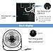 Yosoo 5.2W USB Solar Panel Powered Fan, Mini Portable Fan for Cooling Ventilation Outdoor Home Travelling Camping Chicken House Car Ventilation System, Black 8 Inch