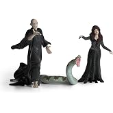 Schleich Harry Potter - 3Pc Lord Voldemort, Nagini &amp; Bellatrix | 42684 | Harry Potter Figurine, Wizarding World Figures,