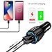 Car Charger,UBYMI 30W Fast Car Charger Adapter Dual Port with Quick Charge 3.0, Compatible with iPhone X/XS/XR/XS Max/ 8/7 / 6 / Plus,and More