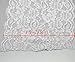 PEPPERLONELY Brand 5 Yards White Stretch Lace Trim 5-7/8 Inch