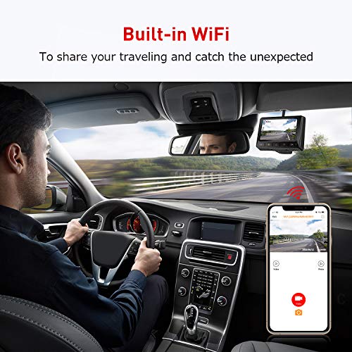 Oasser Dash Camera Car Dashcam FHD 2880-2160P 3.0inch LCD Dashboard Camera Recorder with GPS WiFi Parking Mode Support for Sony IMX335 Video Sensor 128G Max G-Sensor WDR Loop Recording - Thumbnail 7