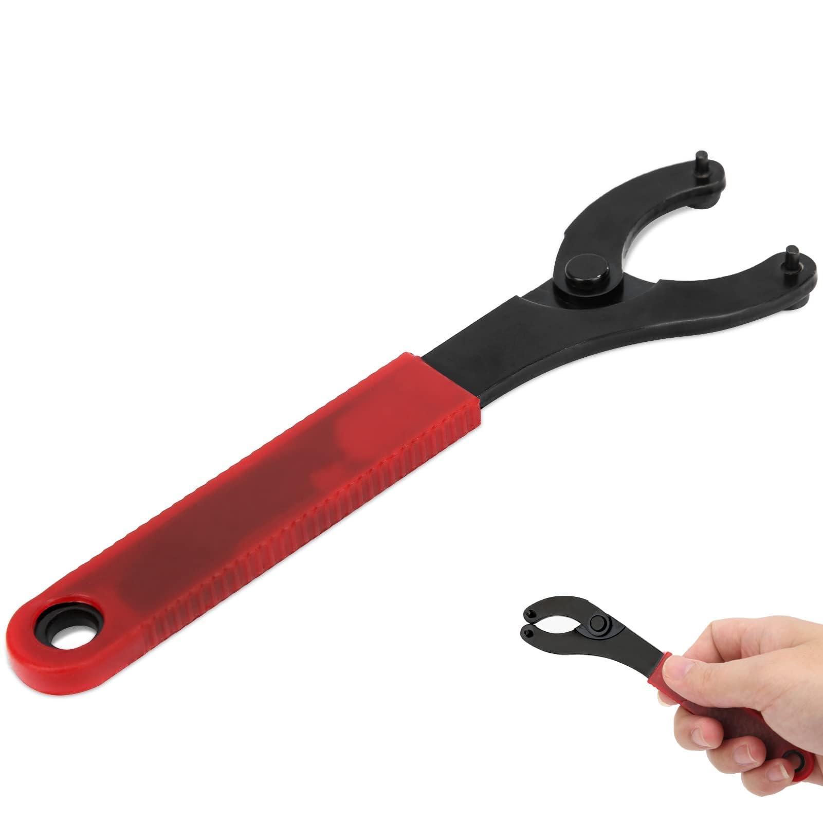 Bicycle Bottom Bracket Wrench, Steel Install Removal Adjustable Pin Spanner Bicycle Bottom Bracket Freewheel Wrench Remover Bike Cycling Repair Tool BTM Bracket Tool