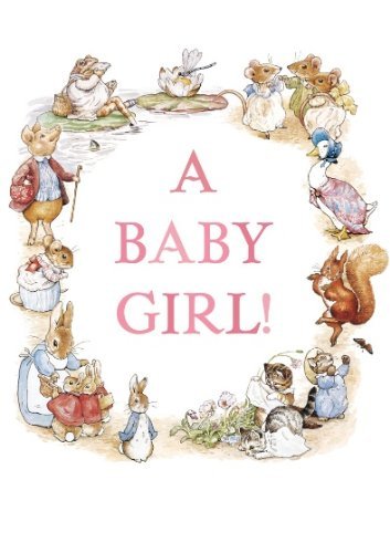 Beatrix Potter - Baby Girl - Blank Greeting Card