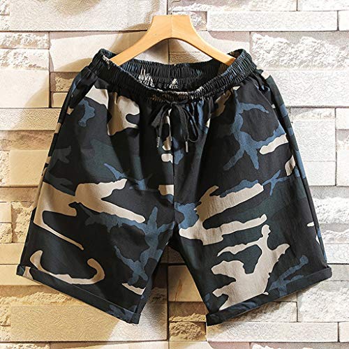 Allywit-Pants Men's Sports Breathable Casual Fitness Shorts Camouflage Running Mountaineering Training Shorts Light
