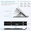 BoYata-Aluminum-Foldable-Laptop-Stand-6-Levels-of-Height-Adjustable-Portable-Laptop-Holder-Riser-for-Desk-Compatible-with-MacBook-AirPro-Dell-HP-Lenovo-Most-10-156-Laptops BoYata Aluminum Foldable Laptop Stand, 6 Levels of Height Adjustable Portable Laptop Holder Riser for Desk, Compatible…