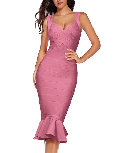Madam Uniq Women's Bandage Dress Off The Shoulder Bodycon Dresses Club (Black,S) : Clothing, Shoes & Jewelry