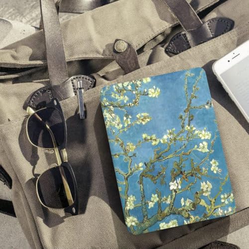 Capa Para Kindle Paperwhite 12ª Geração e Kindle Colorsoft 7 Polegadas (SA569P, SA568B, SA58CB, SA59CP) – Função Liga/Desliga - Fechamento Magnético - Sistema de Hibernação (Apricot Flower)