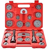 DASBET 22pcs Universal Disc Brake Caliper Piston Compressor Wind Back Repair Tool Kit for Cars