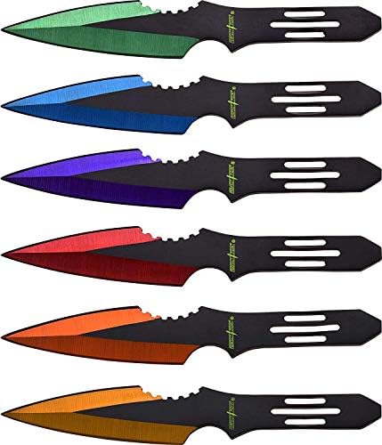 Perfect Point PP-595-6MC Throwers (6-Piece), Multicolor, 5.5" (Limited Edition)