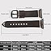 MAIKES Compatible with Apple Watch Strap 42mm 38mm 40mm 44mm 4 Colors Oil Wax Leather Watch Band Replacement for iWatch Apple Watch Series 4/3/2/1 (Band for Apple Watch 44mm, Dark Brown+Black Buckle)