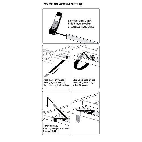 Aluminum H1 Low Profile 2 Bar Ladder Roof Rack for a Transit Connect 2014-Newer White - Thumbnail 7